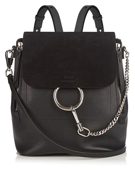 chloe medium faye backpack|chloe faye bag black.